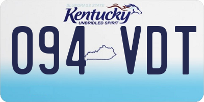 KY license plate 094VDT