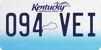 KY license plate 094VEI