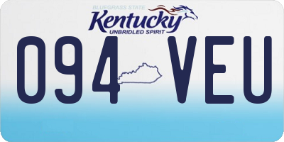 KY license plate 094VEU
