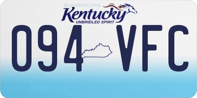 KY license plate 094VFC