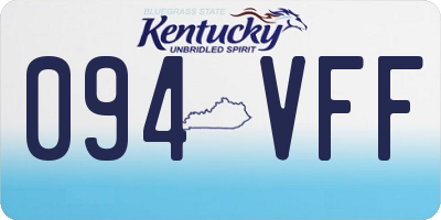 KY license plate 094VFF