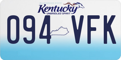 KY license plate 094VFK