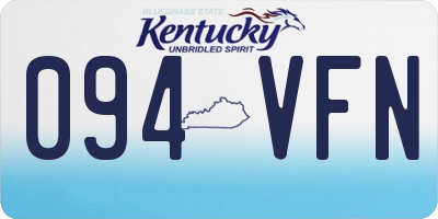 KY license plate 094VFN