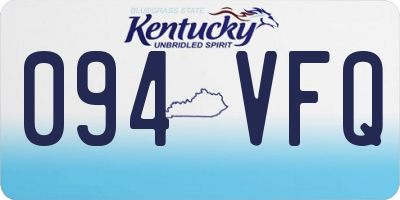 KY license plate 094VFQ