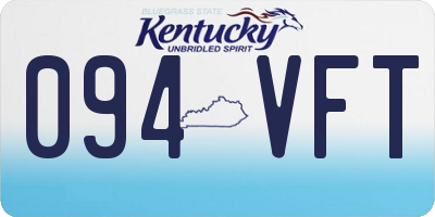 KY license plate 094VFT