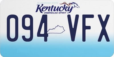 KY license plate 094VFX