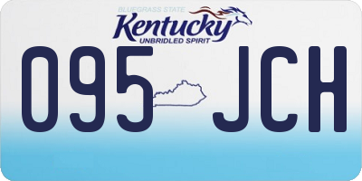 KY license plate 095JCH