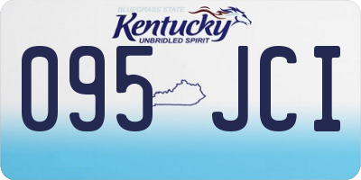 KY license plate 095JCI