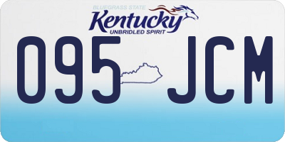 KY license plate 095JCM