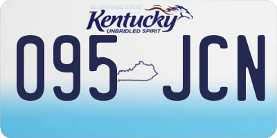 KY license plate 095JCN