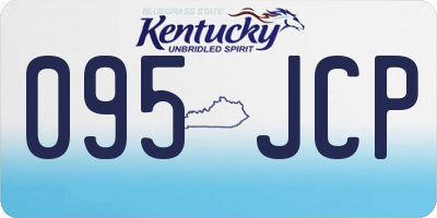 KY license plate 095JCP