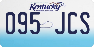 KY license plate 095JCS