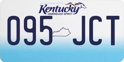 KY license plate 095JCT