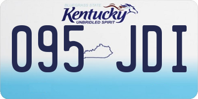 KY license plate 095JDI