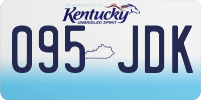 KY license plate 095JDK
