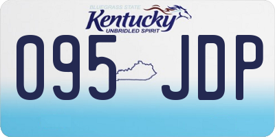 KY license plate 095JDP