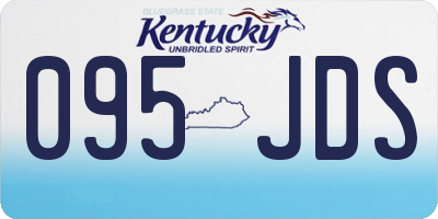KY license plate 095JDS