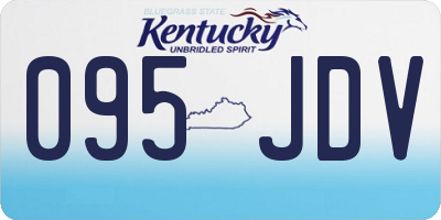 KY license plate 095JDV