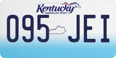 KY license plate 095JEI