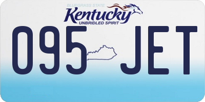 KY license plate 095JET