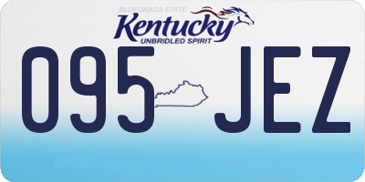 KY license plate 095JEZ