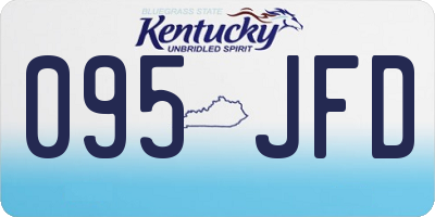 KY license plate 095JFD