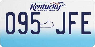 KY license plate 095JFE