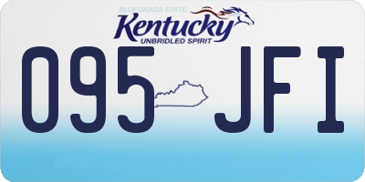 KY license plate 095JFI