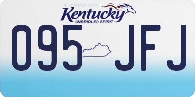 KY license plate 095JFJ