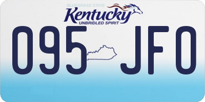 KY license plate 095JFO