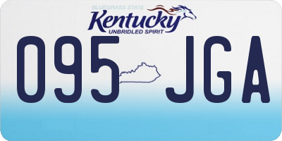 KY license plate 095JGA