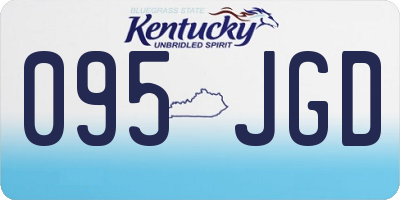 KY license plate 095JGD