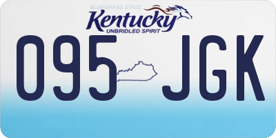 KY license plate 095JGK