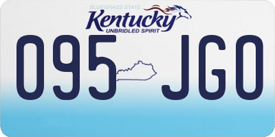 KY license plate 095JGO