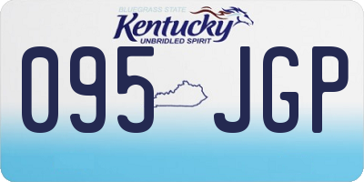 KY license plate 095JGP