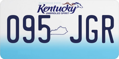 KY license plate 095JGR