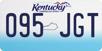 KY license plate 095JGT