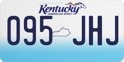 KY license plate 095JHJ