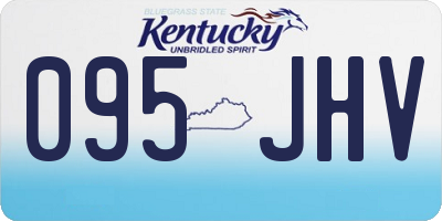 KY license plate 095JHV