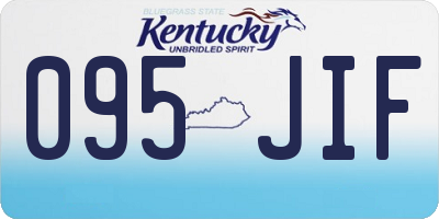 KY license plate 095JIF