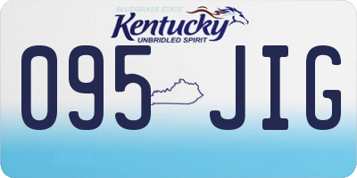 KY license plate 095JIG