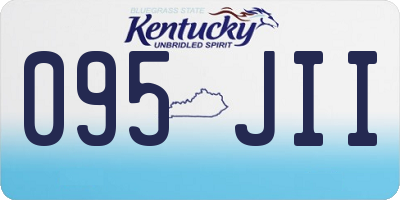 KY license plate 095JII