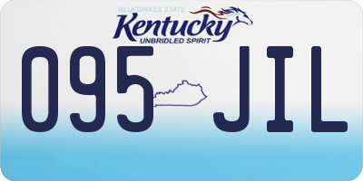 KY license plate 095JIL