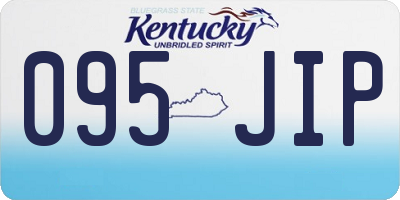 KY license plate 095JIP