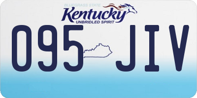 KY license plate 095JIV