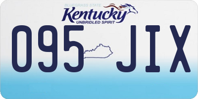 KY license plate 095JIX