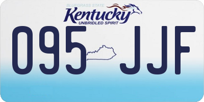 KY license plate 095JJF