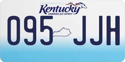 KY license plate 095JJH