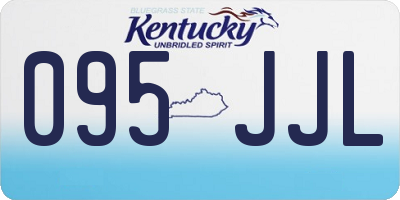KY license plate 095JJL