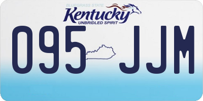 KY license plate 095JJM